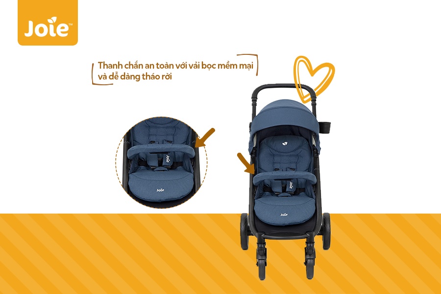 Xe đẩy cho bé Joie Litetrax 4 Deep Sea màu xanh  hình 5