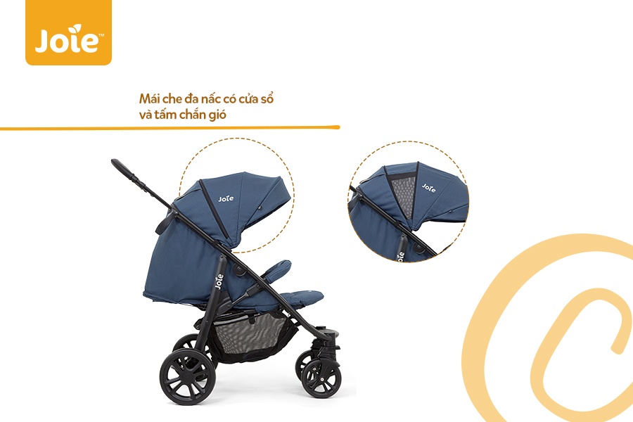 Xe đẩy cho bé Joie Litetrax 4 Deep Sea màu xanh  hình 6