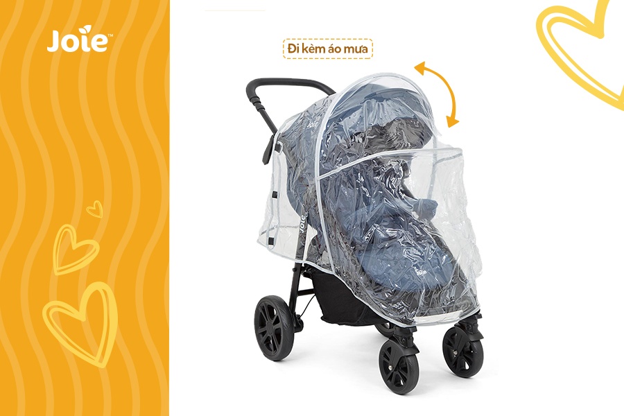 Xe đẩy cho bé Joie Litetrax 4 Deep Sea màu xanh  hình 8