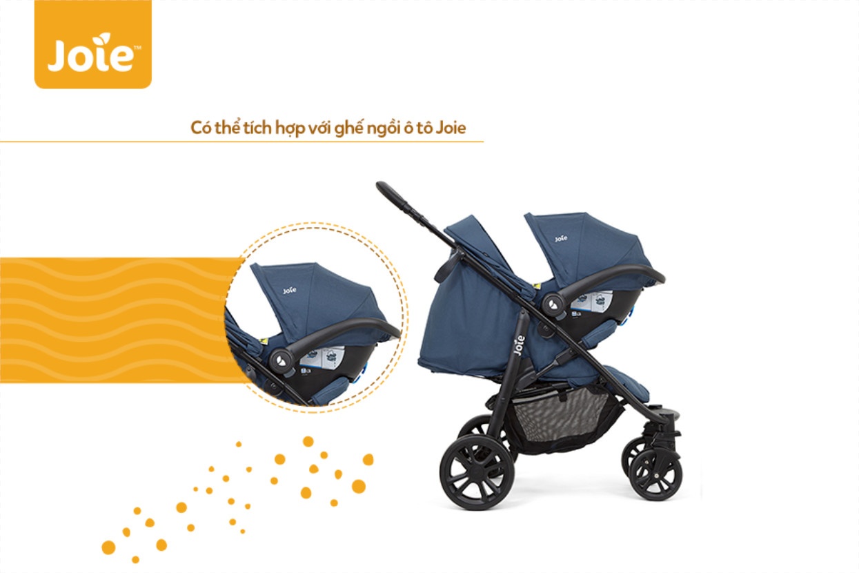 Xe đẩy cho bé Joie Litetrax 4 Deep Sea màu xanh  hình 9