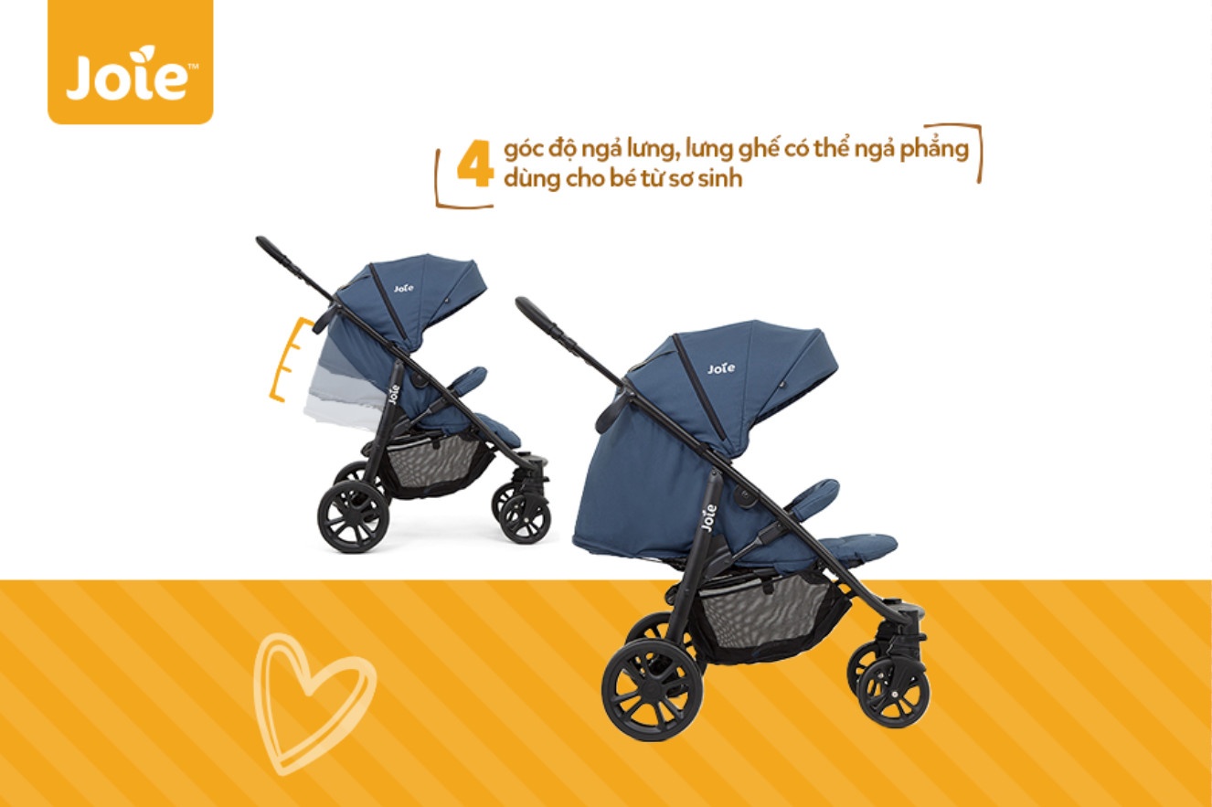 Xe đẩy cho bé Joie Litetrax 4 Deep Sea màu xanh  hình 2