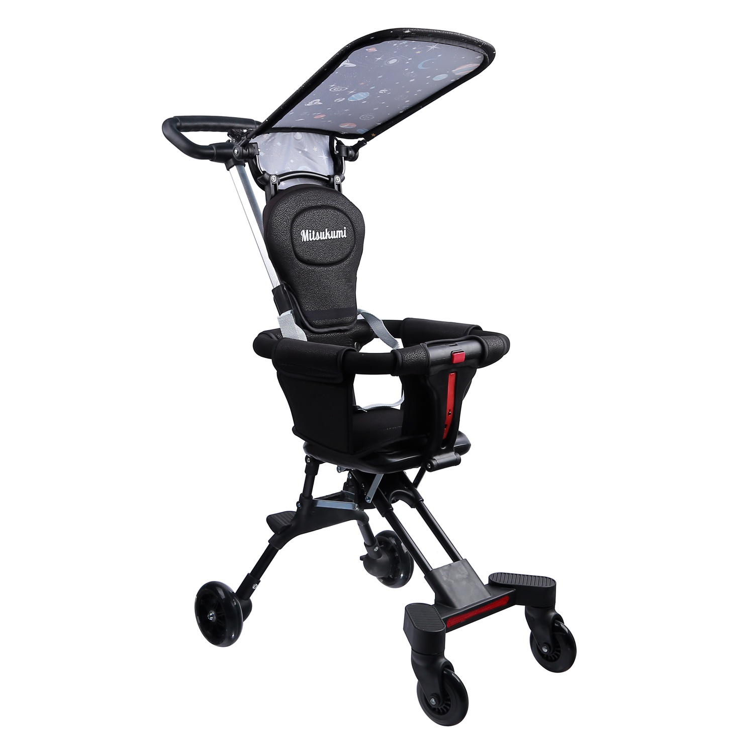 Xe đẩy du lịch hai chiều có mái che AC hình 1