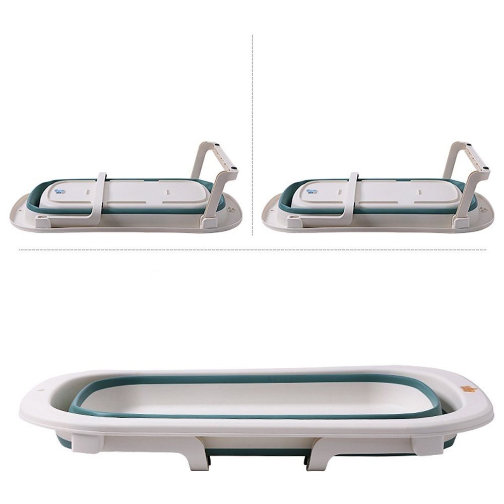 Chậu tắm gấp gọn kèm phao bơi AC xanh hình 2