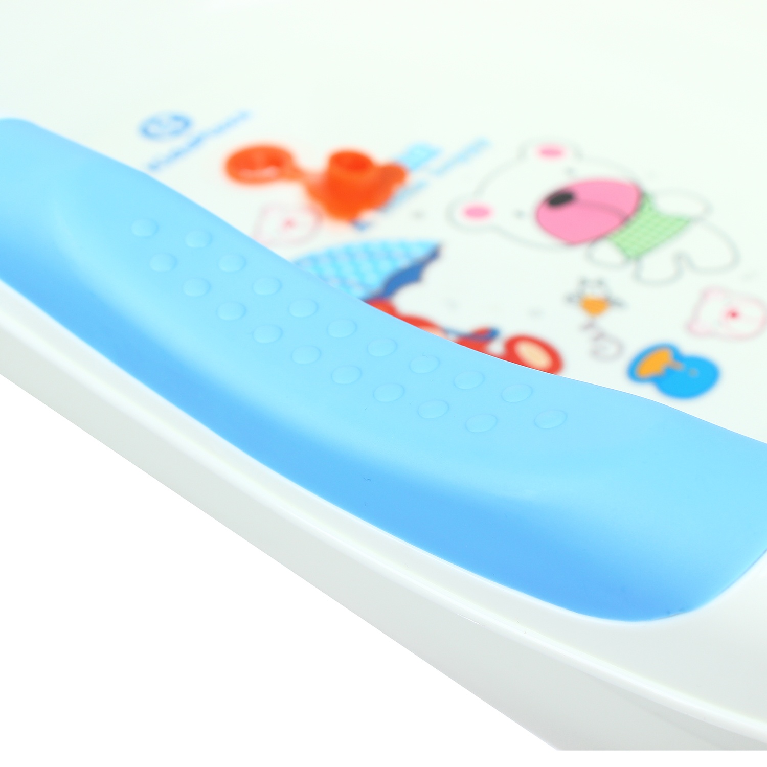 Chậu tắm kèm ghế gội đầu Kidsplaza BBT026 (Trắng - Xanh) hình 6