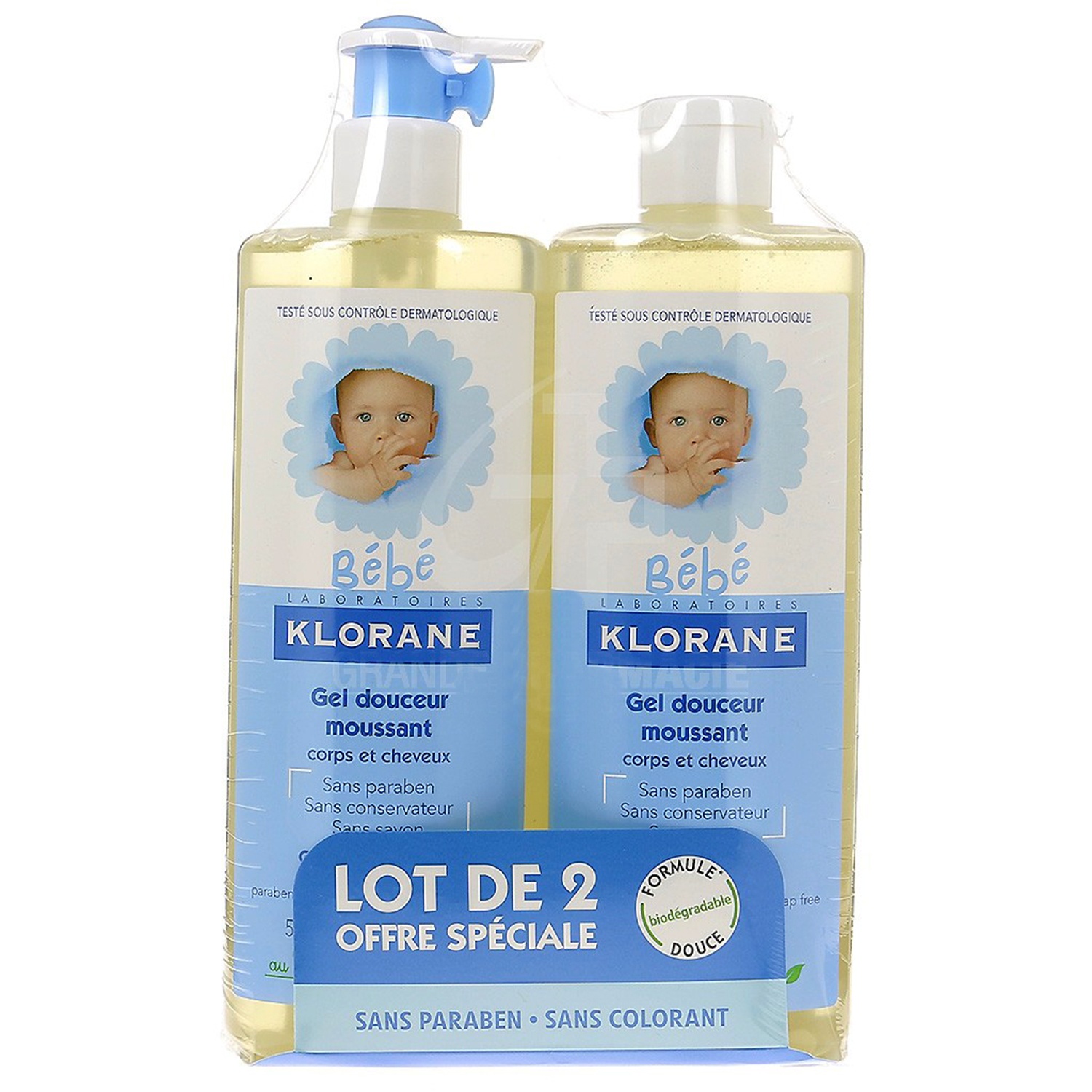 Dầu gội và sữa tắm 2 in 1 Klorane 500ml hình 2