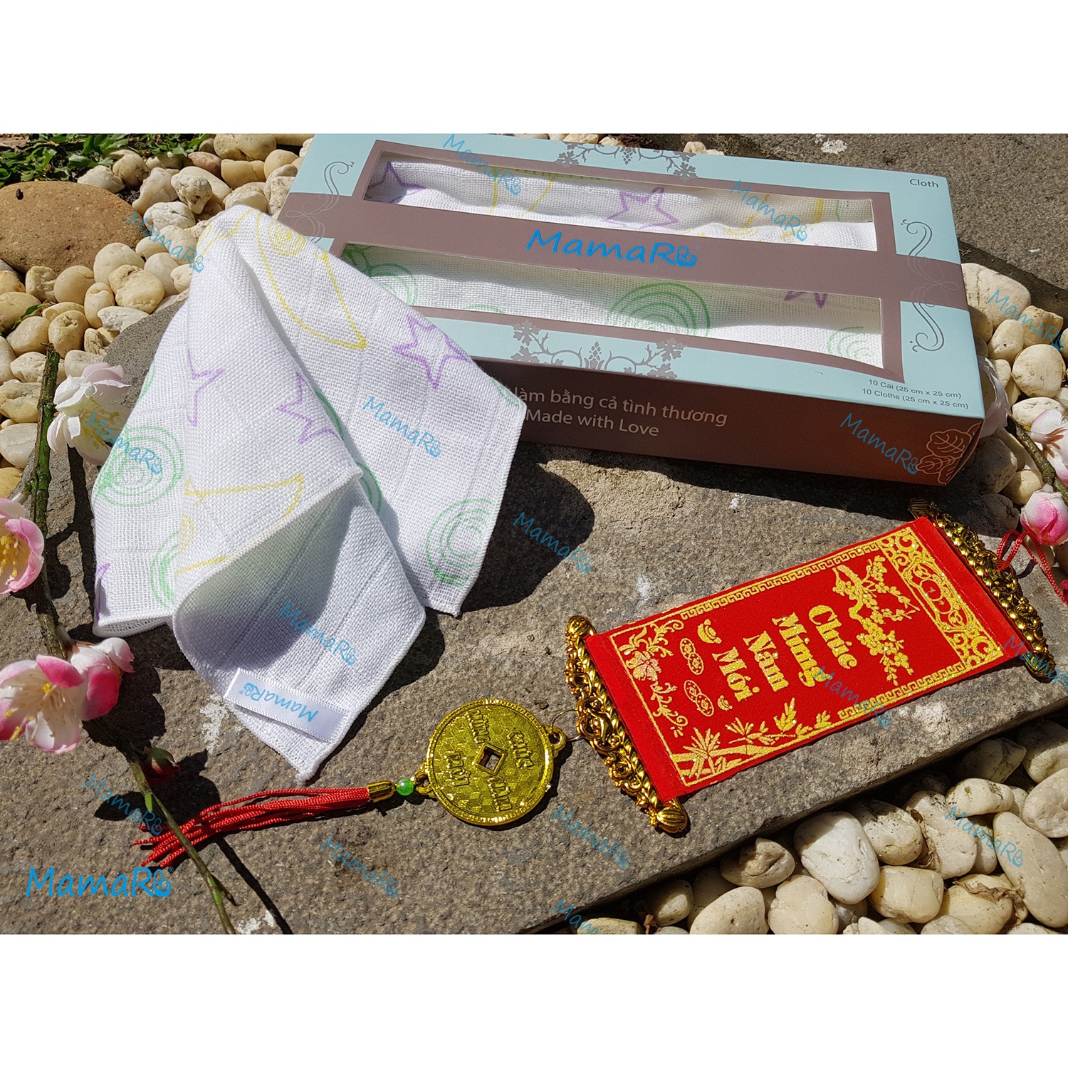 Hộp khăn sữa Mamaru hình 2