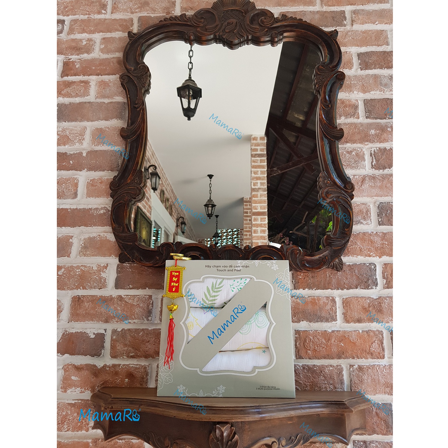 Khăn đa năng bamboo set 3 Mamaru hình 2