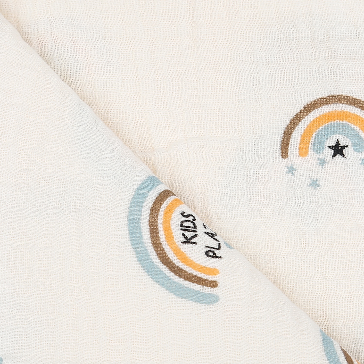 Khăn tắm cho bé KidsPlaza Muslin cầu vòng PG23 hình 3