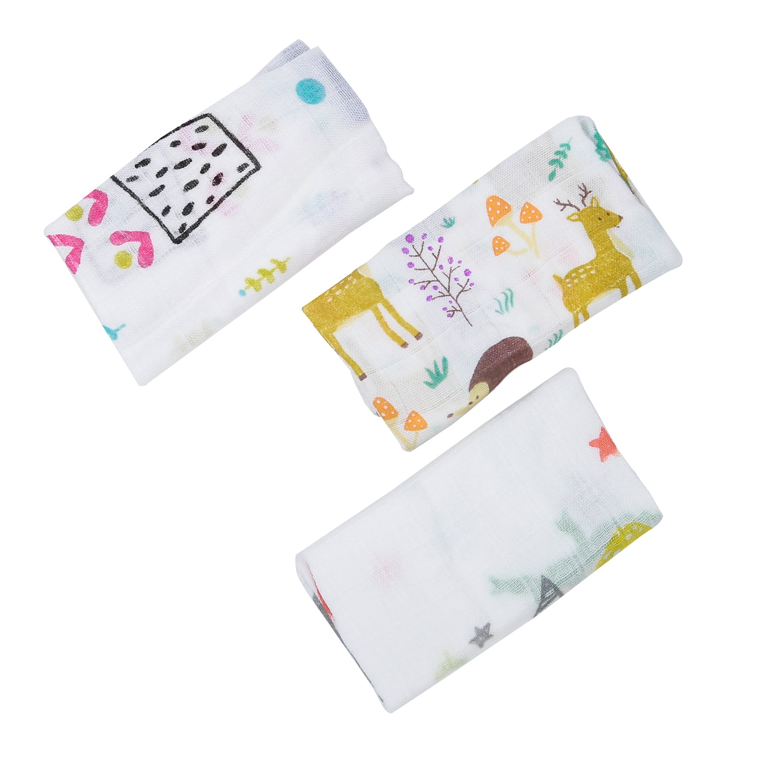 Set 3 khăn mặt sợi tre chipby bamboo hình 1