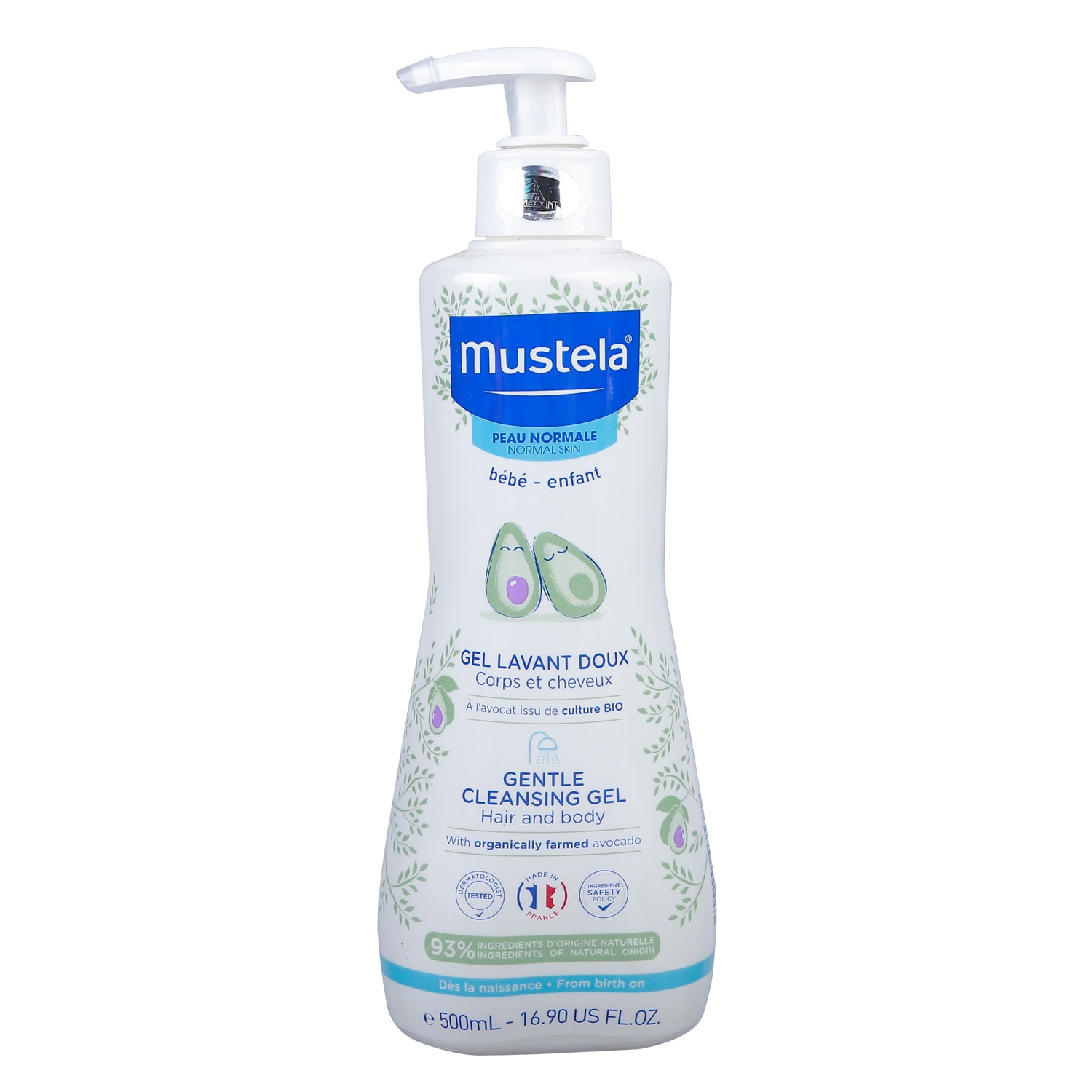 Dầu gội và sữa tắm 2 in 1 Mustela hình 1