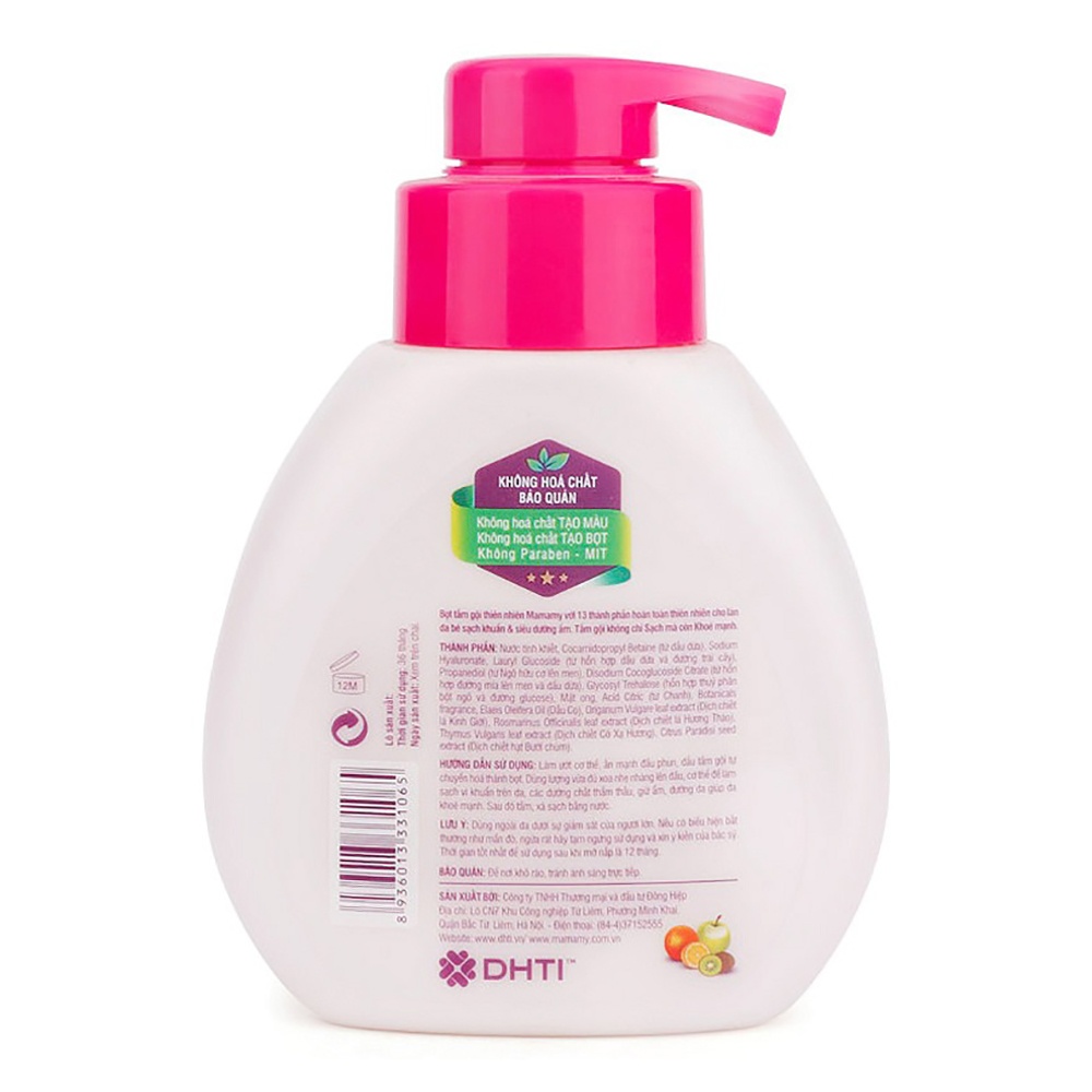 Bọt tắm gội Mamamy Fancy 400ml hình 5