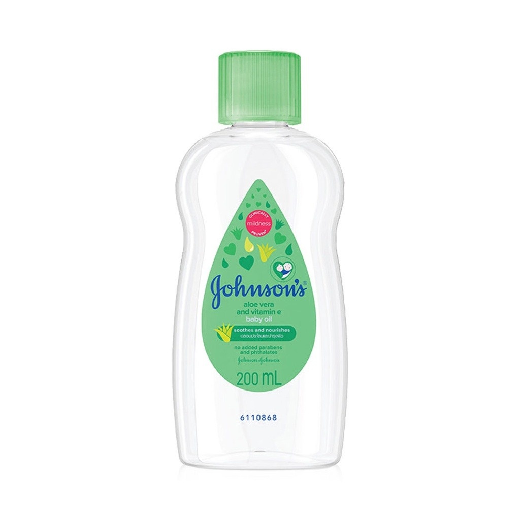Dầu massage Johnson lô hội & vitamin E 200ml