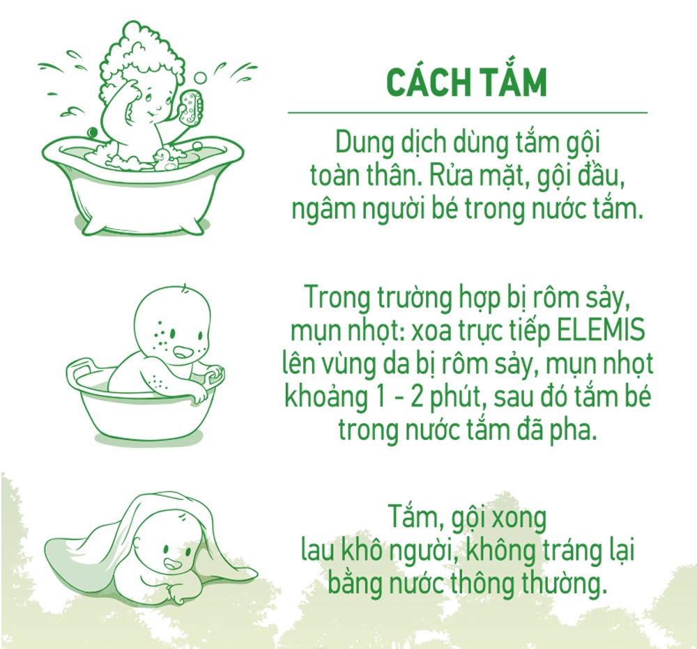 Nước tắm gội thảo dược baby Elemis hình 5
