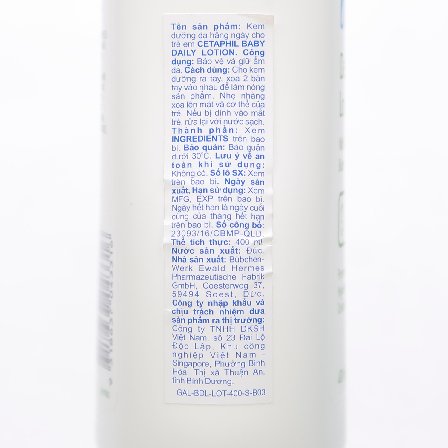 Sữa dưỡng thể toàn thân Cetaphil Baby (400ml) hình 5