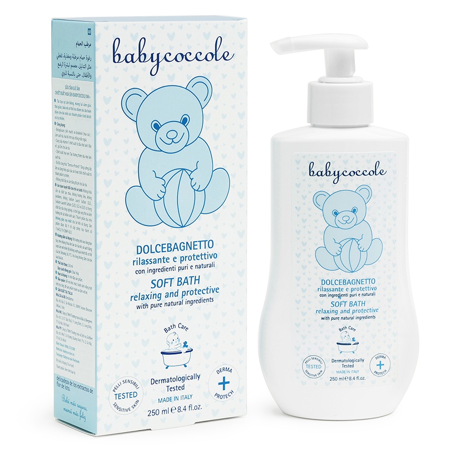 Sữa tắm dưỡng ẩm cho bé Babycoccole chiết xuất hoa sen 250ml 0M+ hình 1