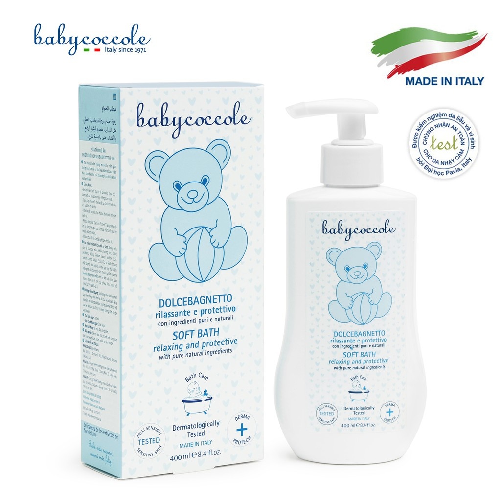 Sữa tắm dưỡng ẩm cho bé Babycoccole chiết xuất hoa sen 400ml 0M+ hình 1