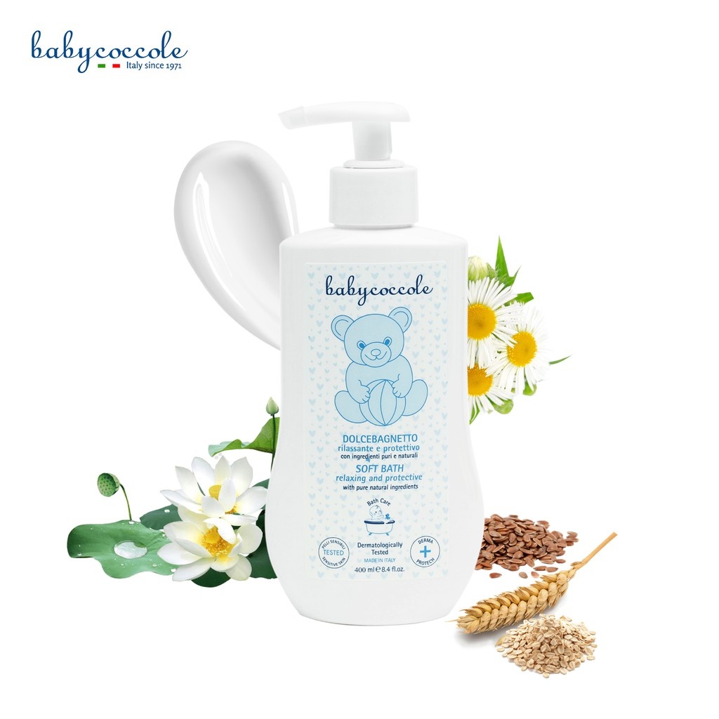 Sữa tắm dưỡng ẩm cho bé Babycoccole chiết xuất hoa sen 400ml 0M+ hình 3