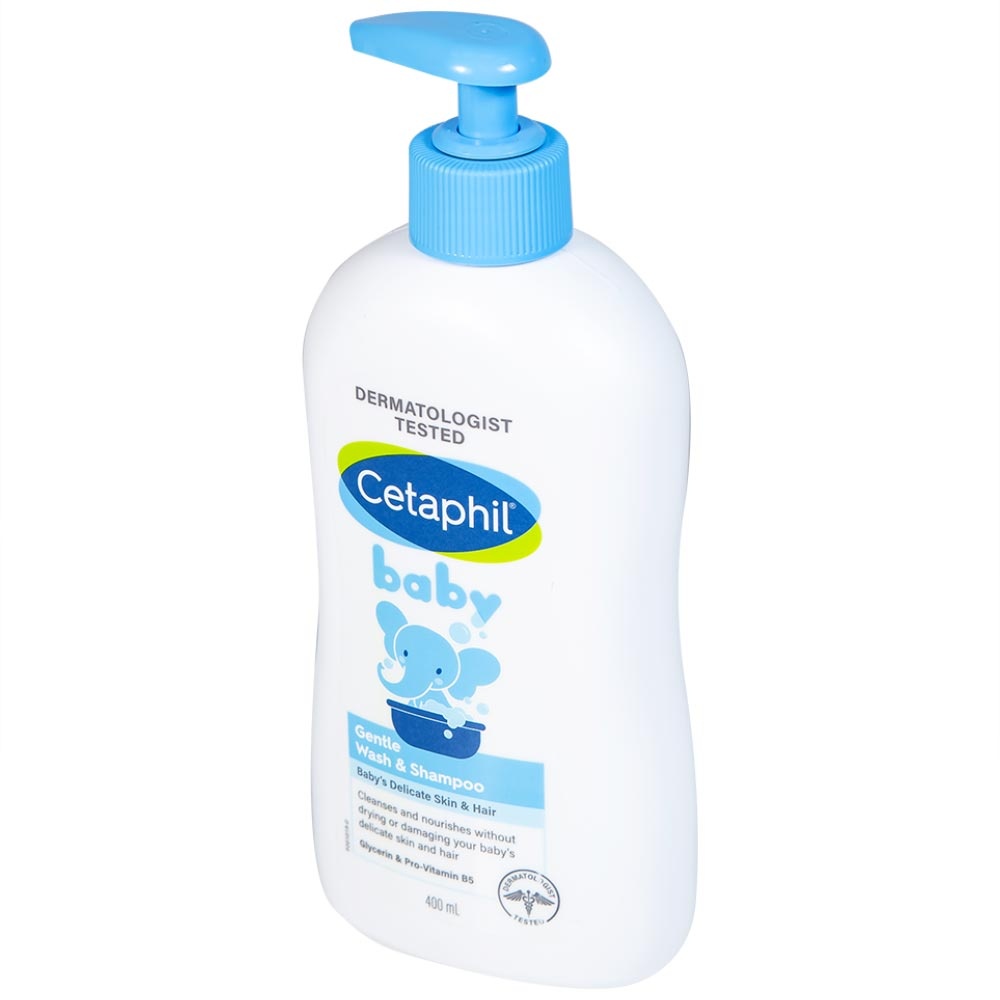Sữa tắm gội toàn thân Cetaphil Baby Gentle Wash Shampoo 2in1 400ml 2