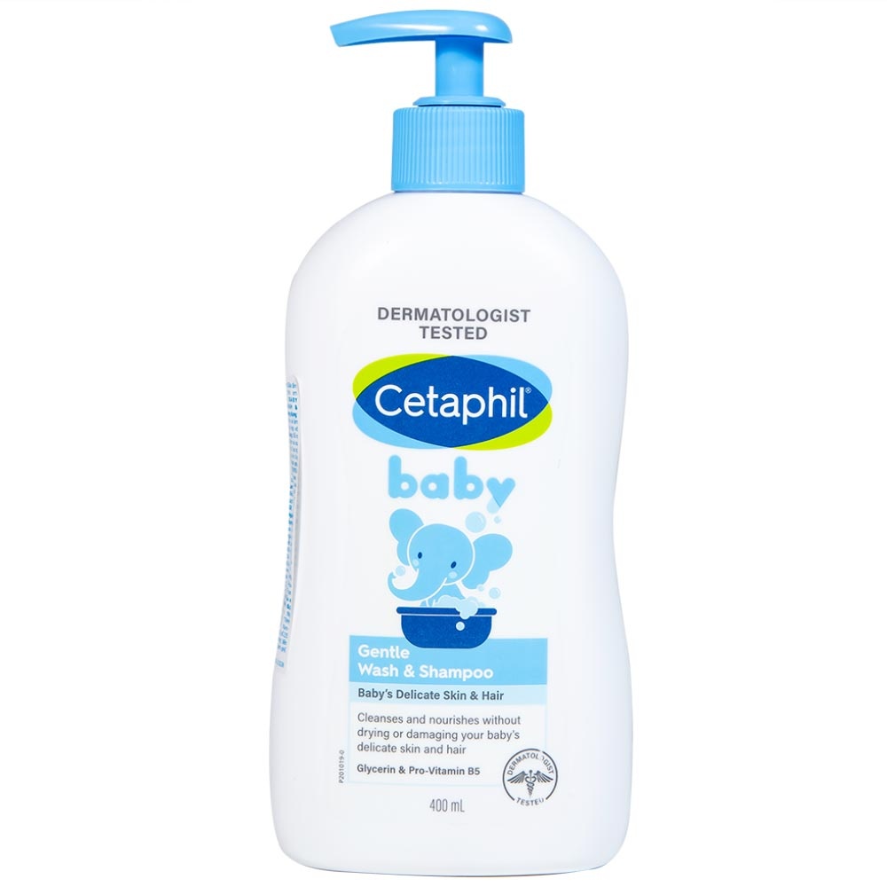 Sữa tắm gội toàn thân Cetaphil Baby Gentle Wash Shampoo 2in1 400ml 1
