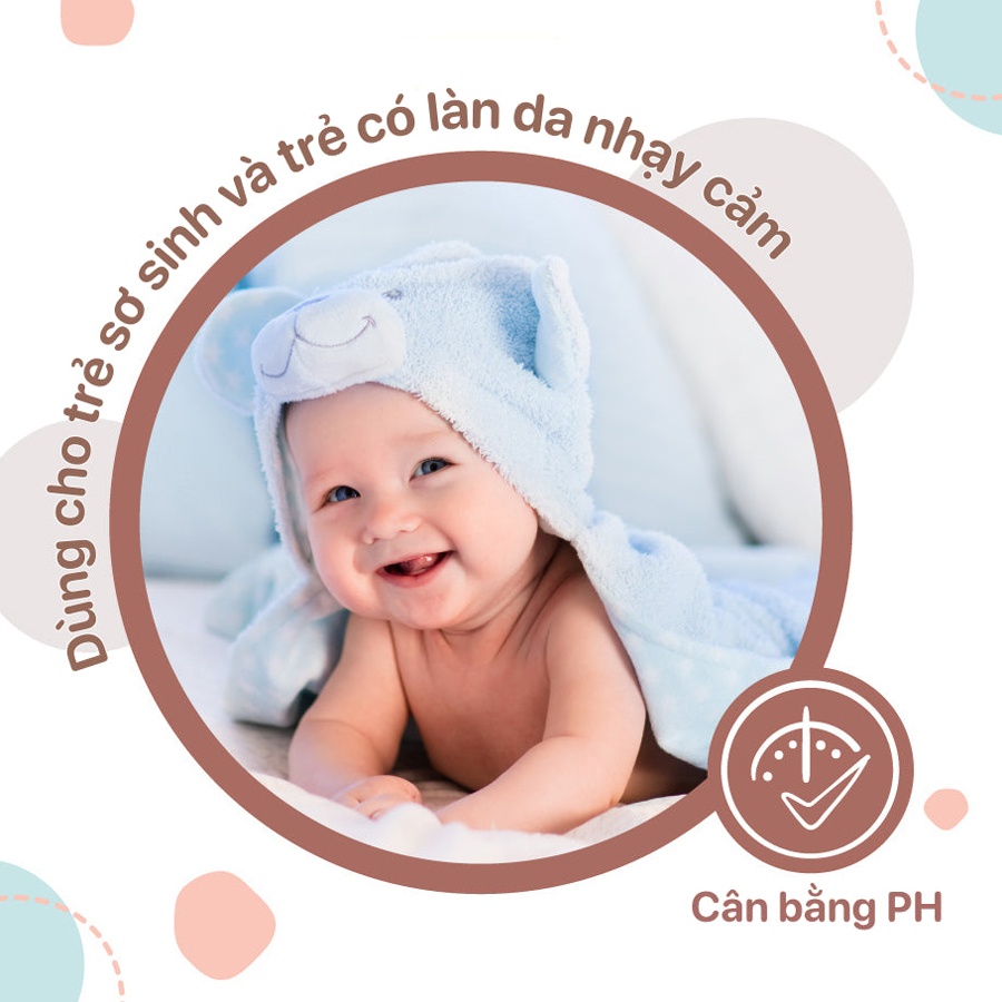 Sữa tắm gội chiết xuất yến mạch & sữa Bzu Bzu 600ml hình 6