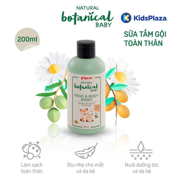 Sữa tắm gội Pigeon Natural Botanical 200ml hình 3