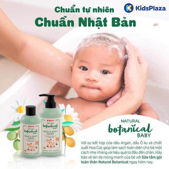 Sữa tắm gội Pigeon Natural Botanical 500ml hình 2