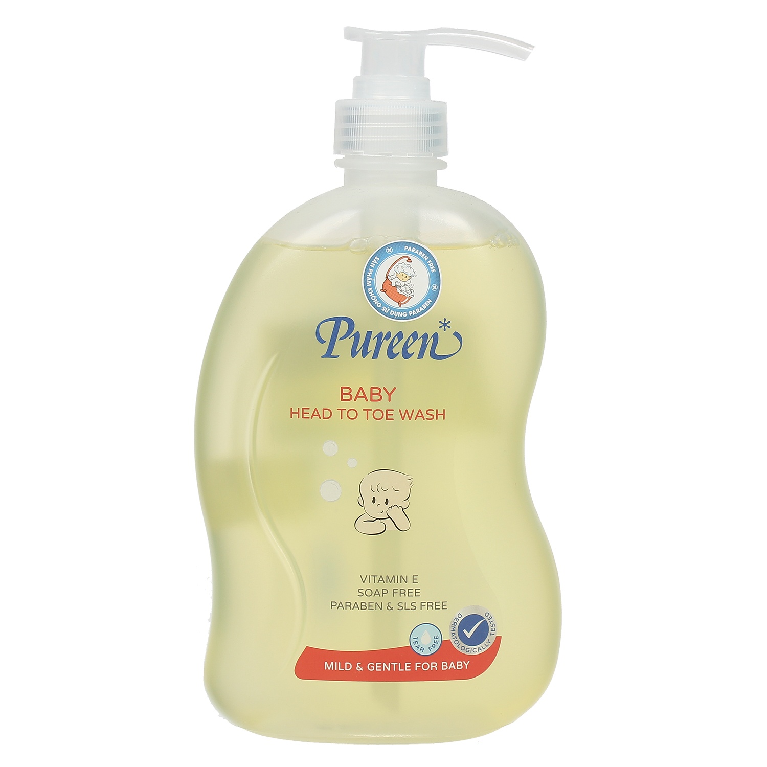 Sữa tắm gội sơ sinh Pureen Pro-vitamin B5 & E 750ml hình 1