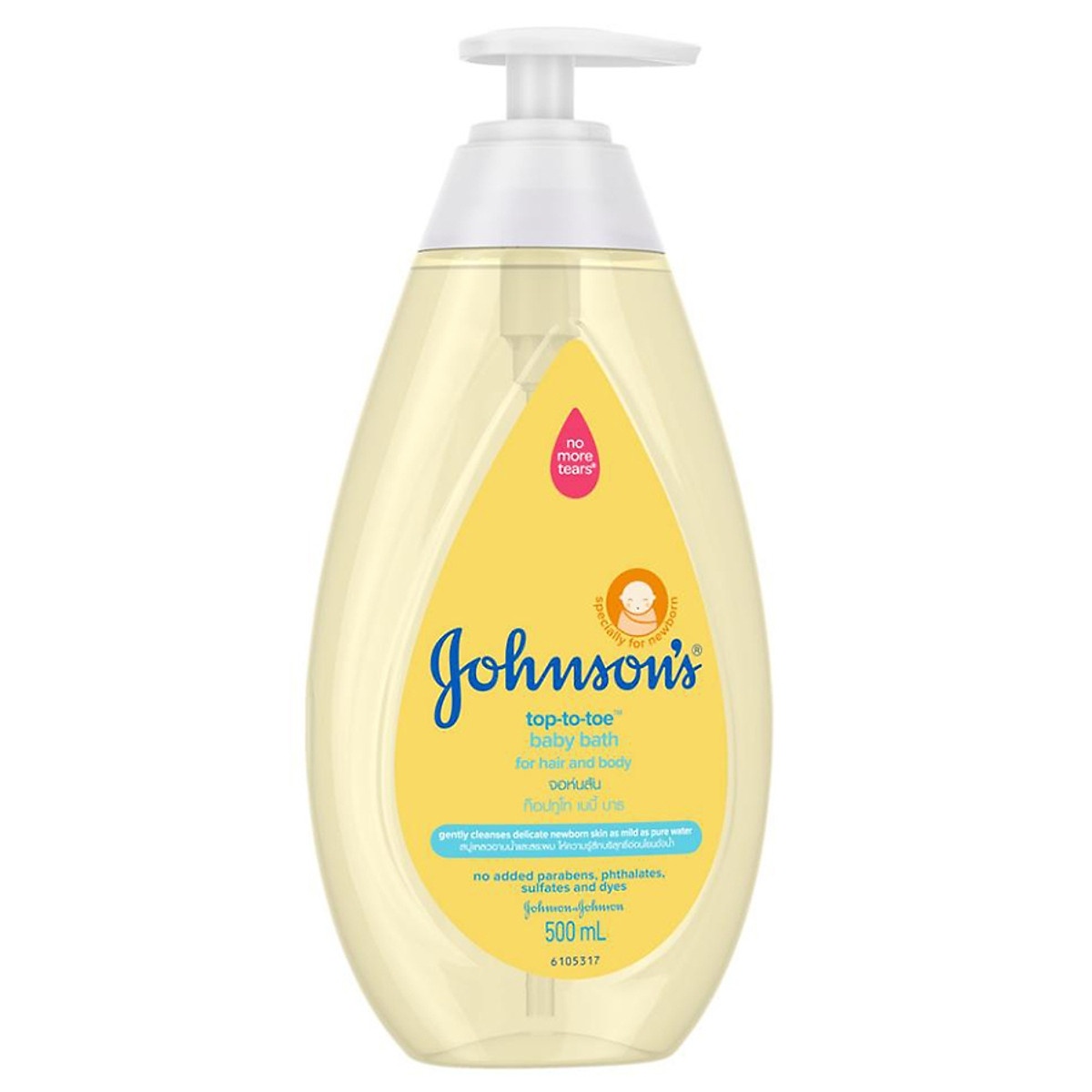 Sữa tắm gội toàn thân Top To Toe Johnson Baby 500ml hình 1