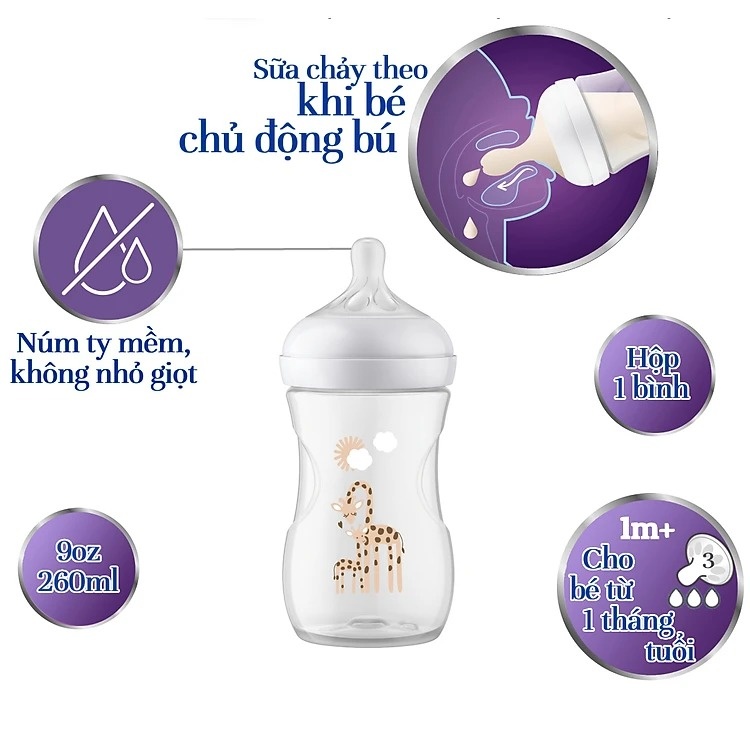 bình sữa mô phỏng tự nhiên