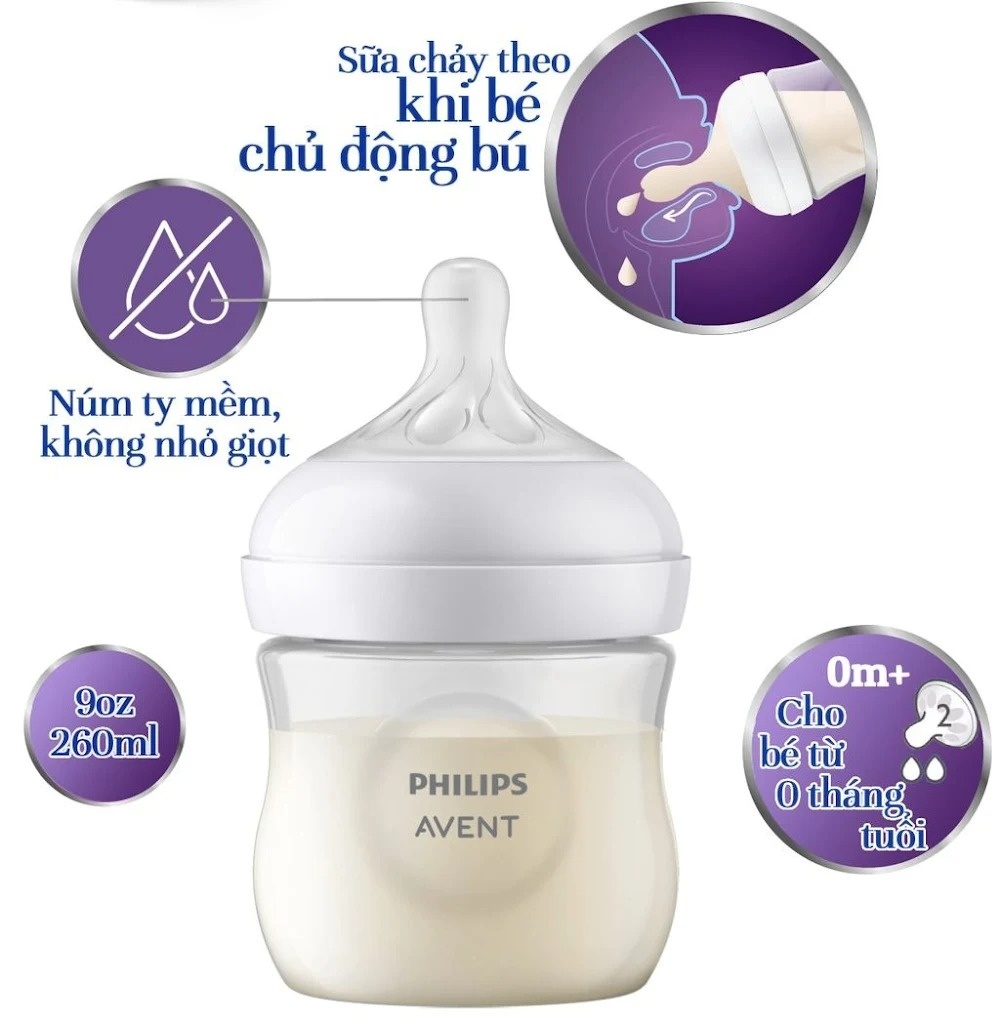 Bình sữa mô phỏng tự nhiên Avent 125ml SCY900.01 New hình 4