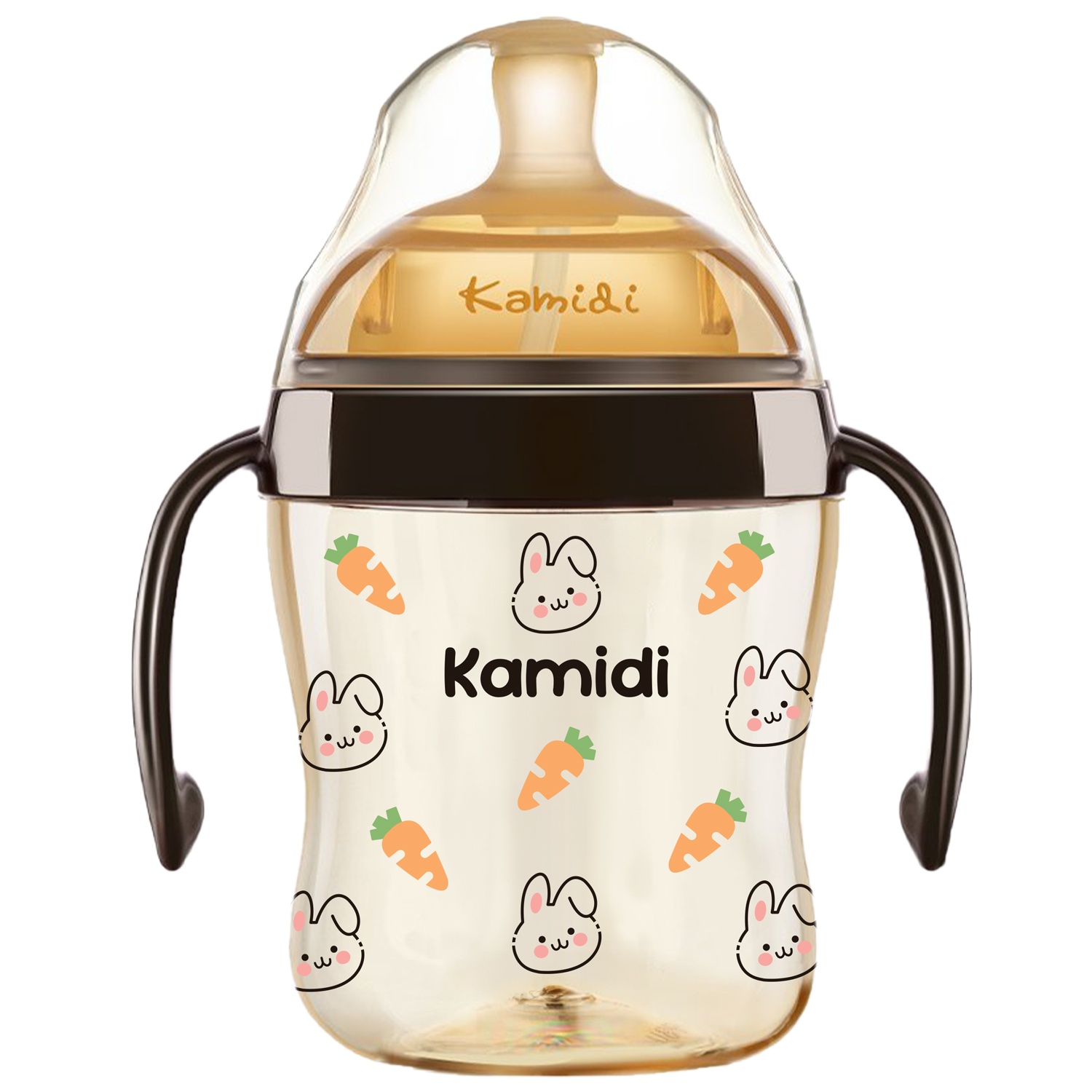 Bình sữa Kamidi PPSU in họa tiết thỏ 210ml hình 1