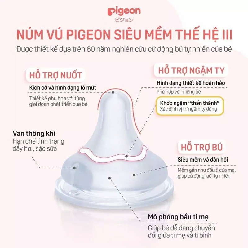 Bình sữa Pigeon PP họa tiết Thu Đông 240ml