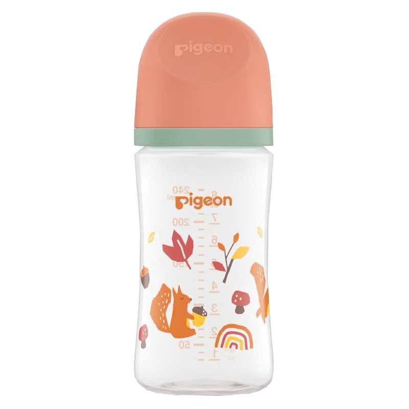 Bình sữa Pigeon PP họa tiết Thu Đông 240ml