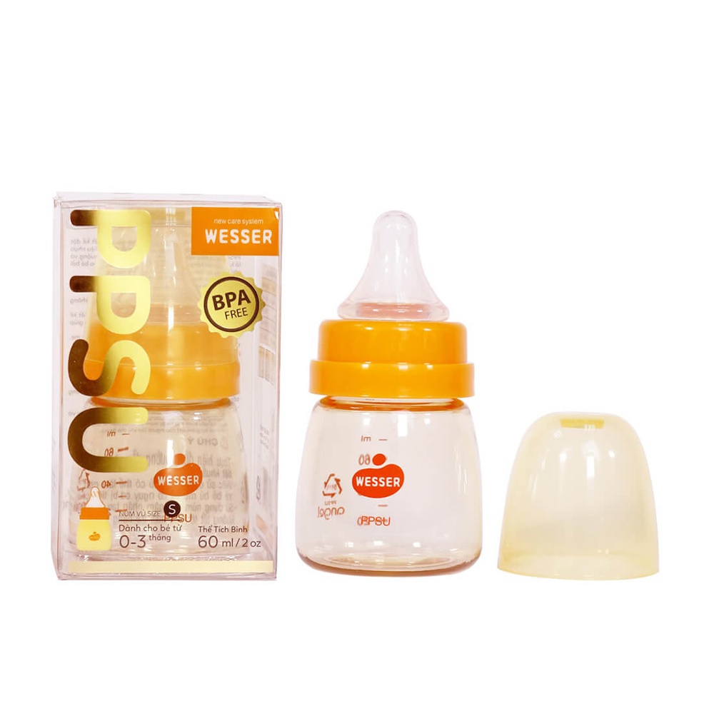 Bình sữa Wesser 60ml PPSU  hình 1