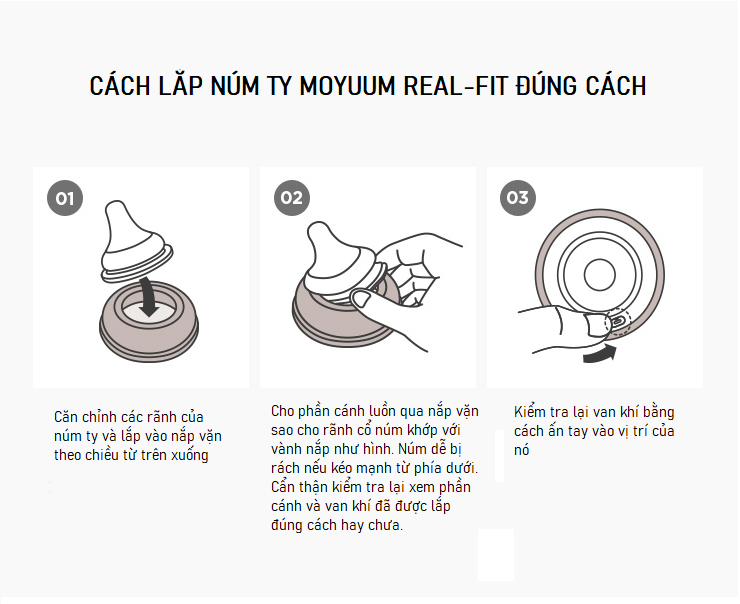 Bình sữa Moyuum PPSU in Cat 270ml (Màu tím) hình 9