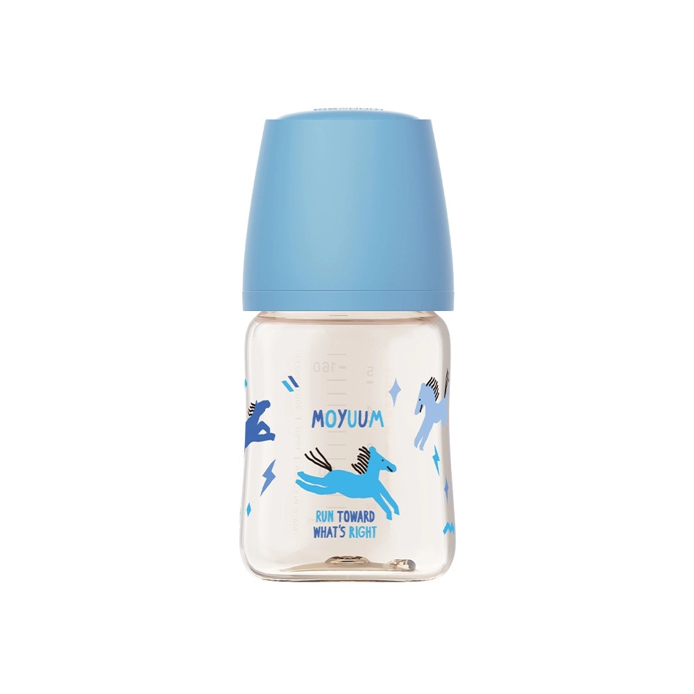 Bình sữa Moyuum PPSU Premium thế hệ thứ 3 Blue Horse 170ml hình 1