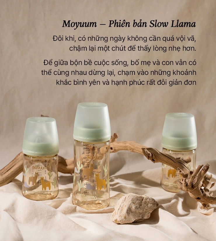 Bình sữa Moyuum PPSU Premium thế hệ thứ 3 Llama 170ml hình 6