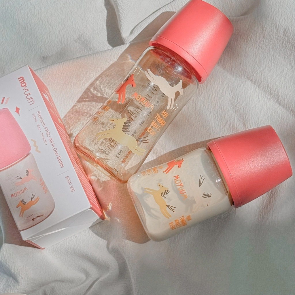Bình sữa Moyuum PPSU Premium thế hệ thứ 3 Red Horse 270ml hình 6