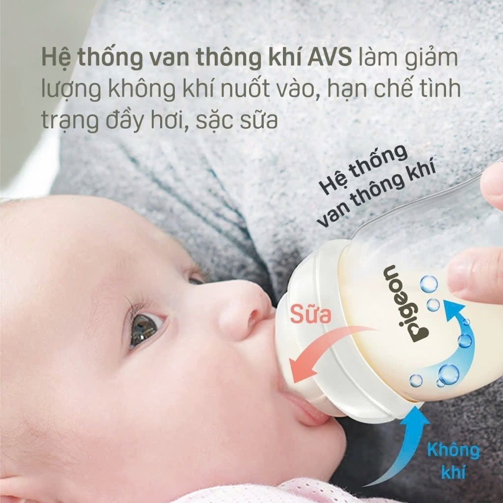 Bình sữa T-Ester Pigeon họa tiết Mây/Gấu 160ml