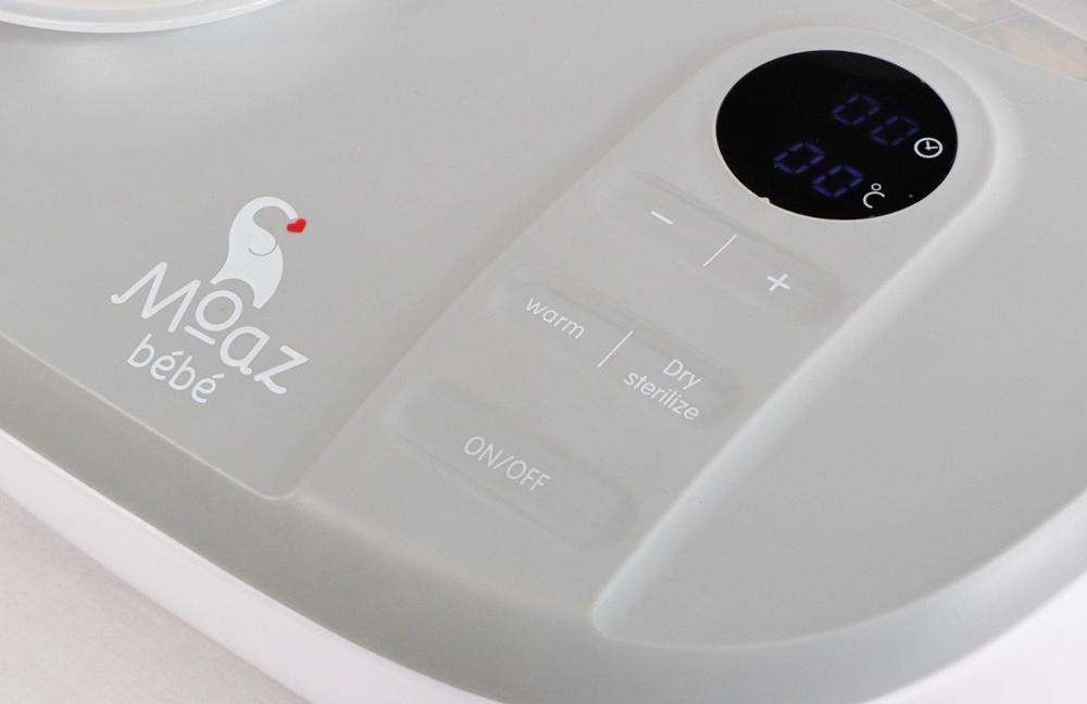 Máy tiệt trùng Moaz BeBe dễ dàng điều chỉnh với bảng phím cảm ứng thông minh