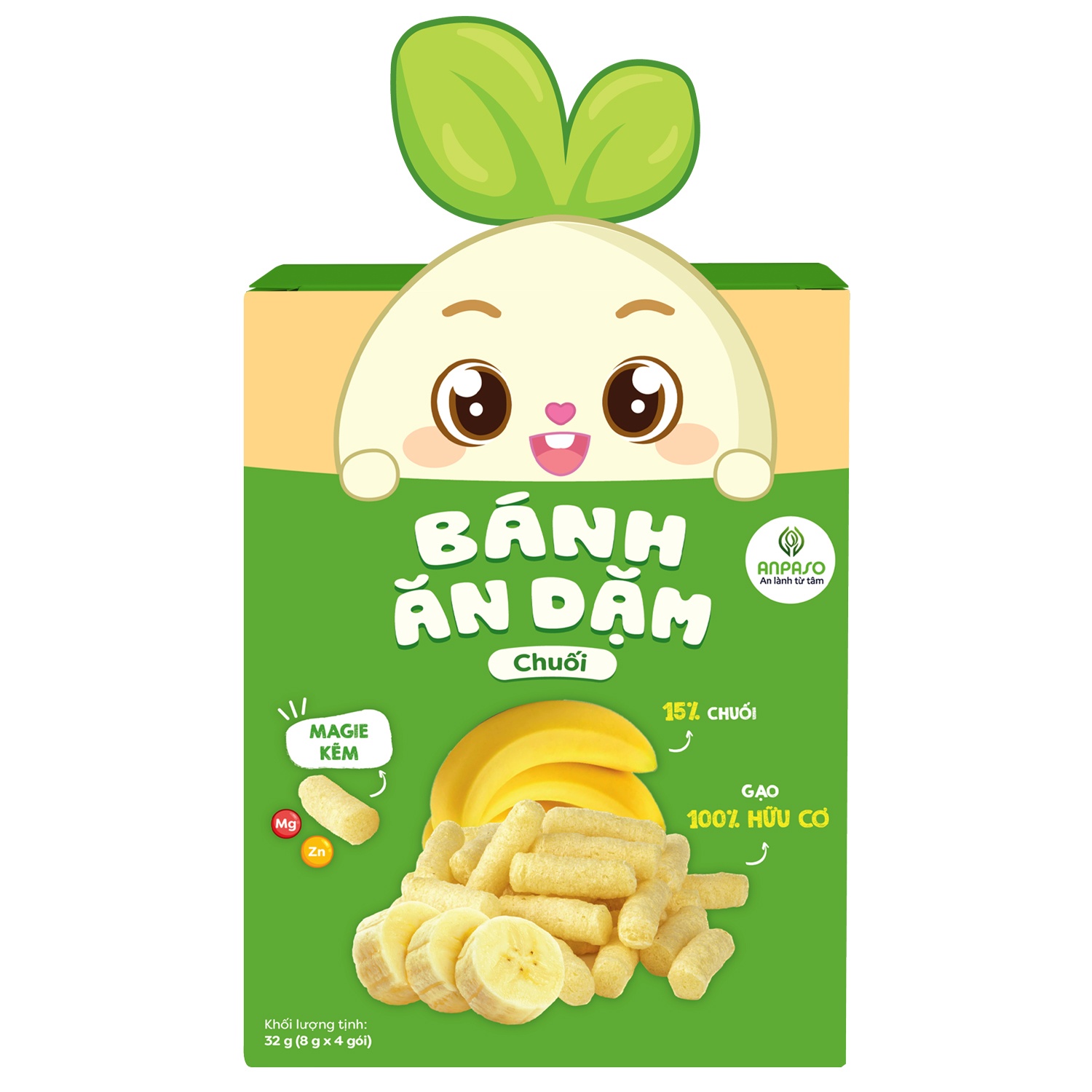Bánh ăn dặm vị chuối Anpaso