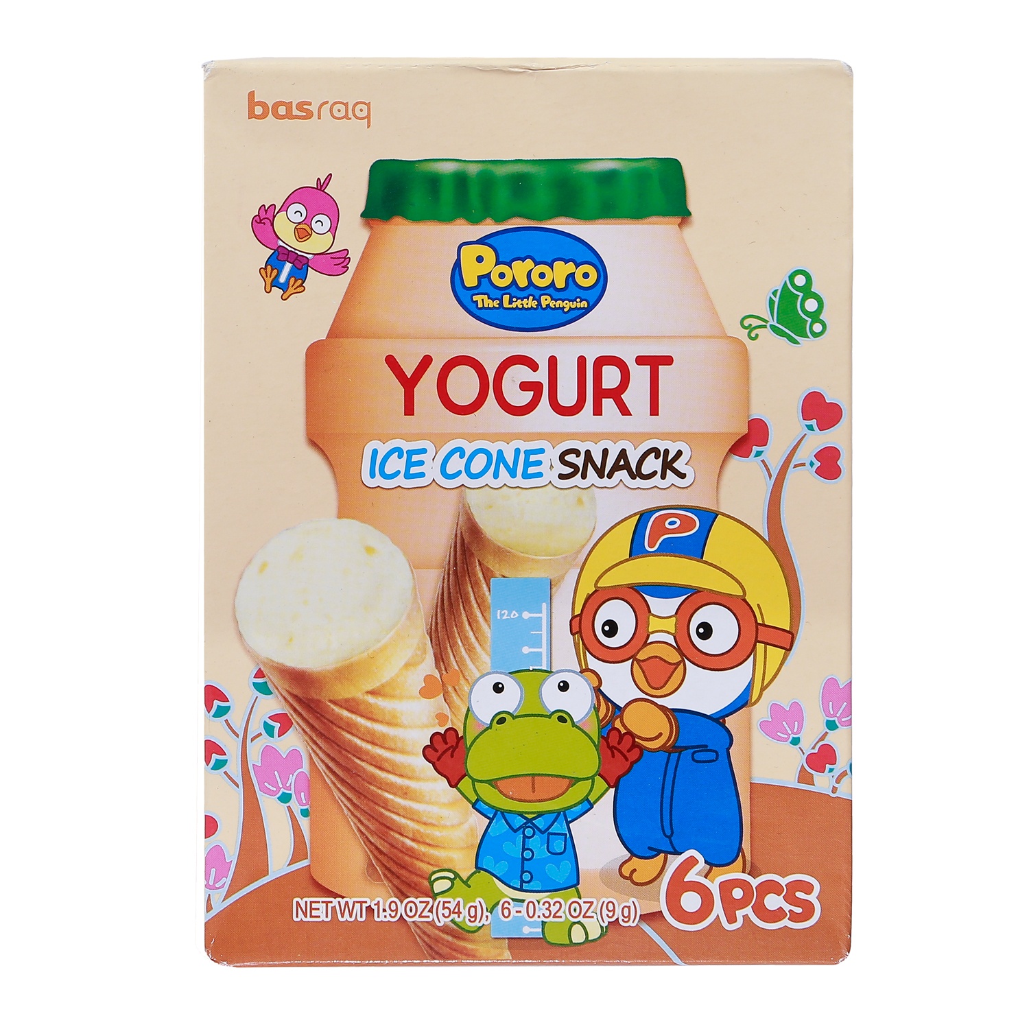 Bánh kem ốc quế Pororo vị sữa chua 54g hình 1