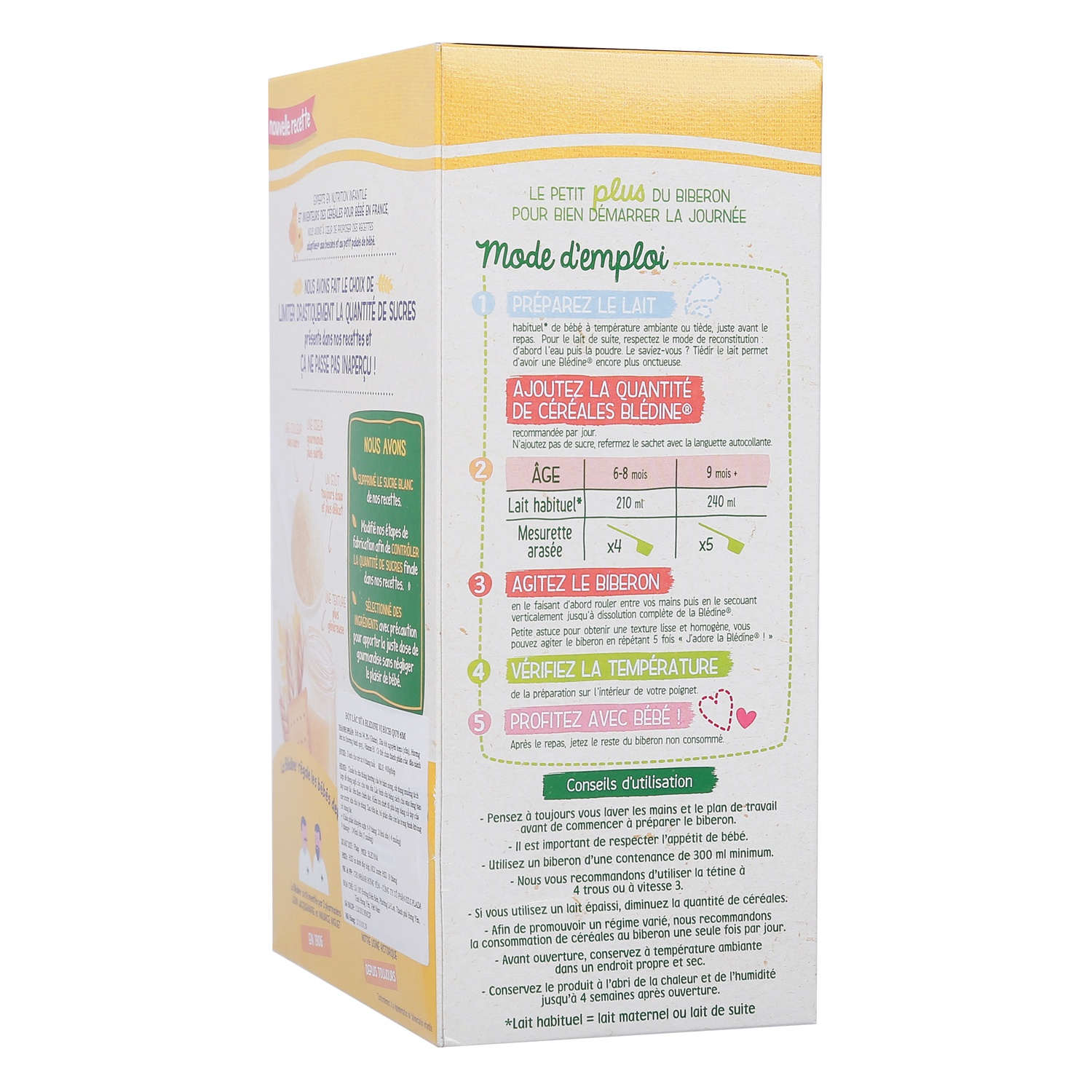 Bột lắc sữa Bledina vị bích quy 400g dành cho bé 6M