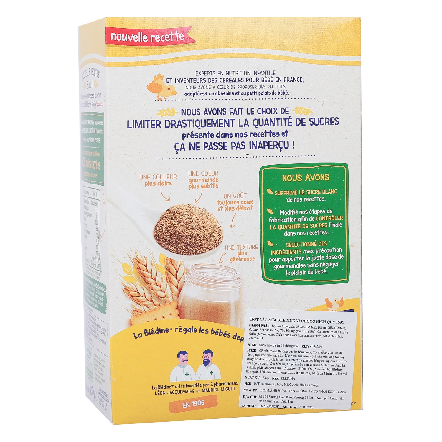 Bột lắc sữa Bledina vị Choco bích quy 400g dành cho bé từ 12 tháng hình 4