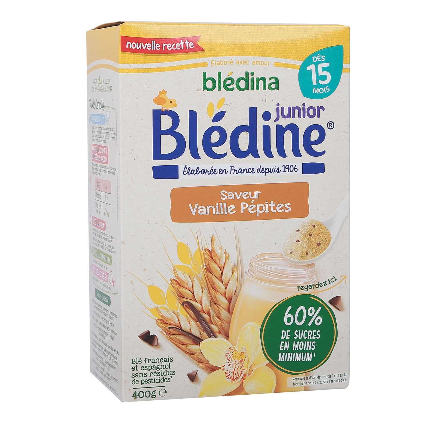 Bột lắc sữa Bledina vị vani 400g dành cho bé từ 15 tháng hình 1