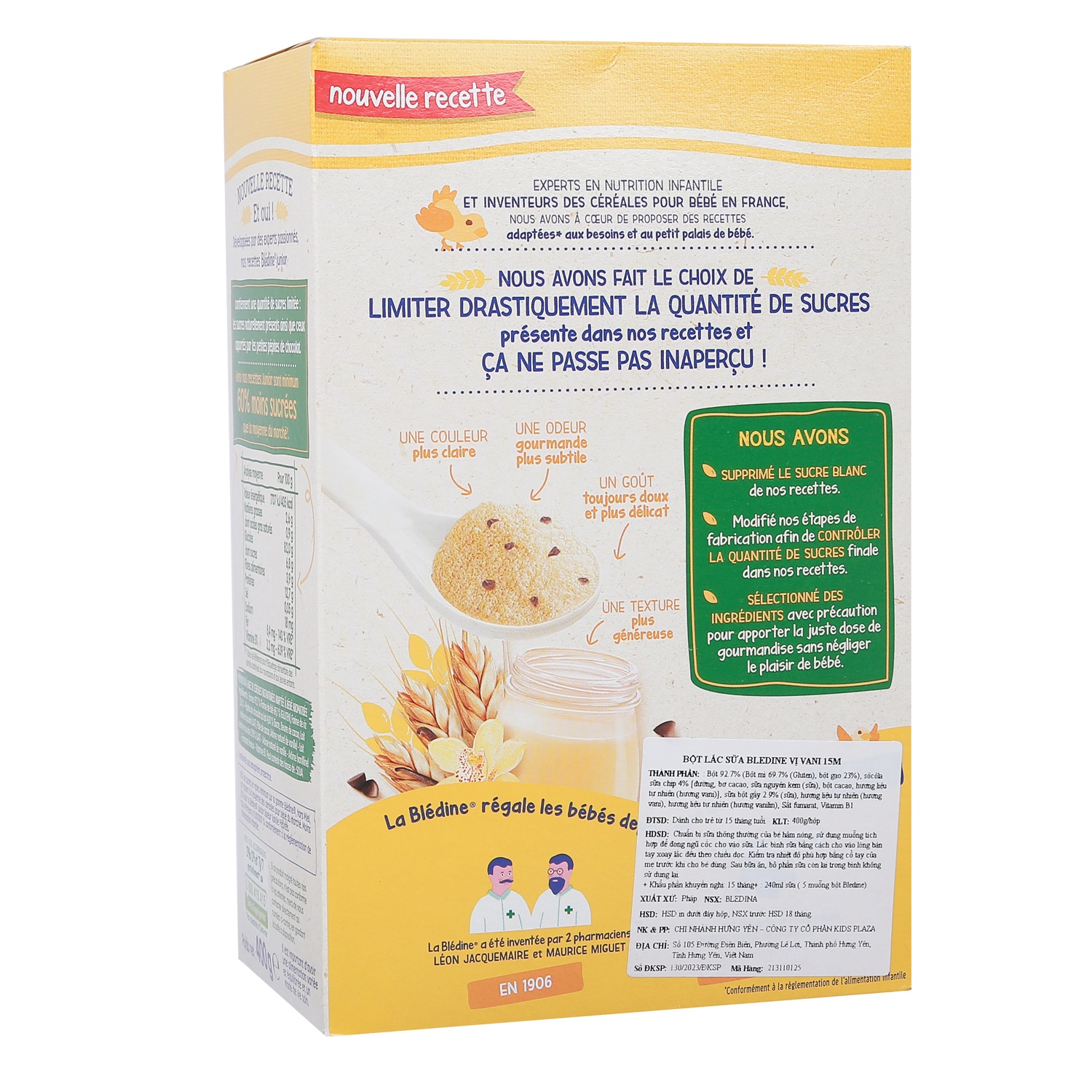 Bột lắc sữa Bledina vị vani 400g dành cho bé từ 15 tháng