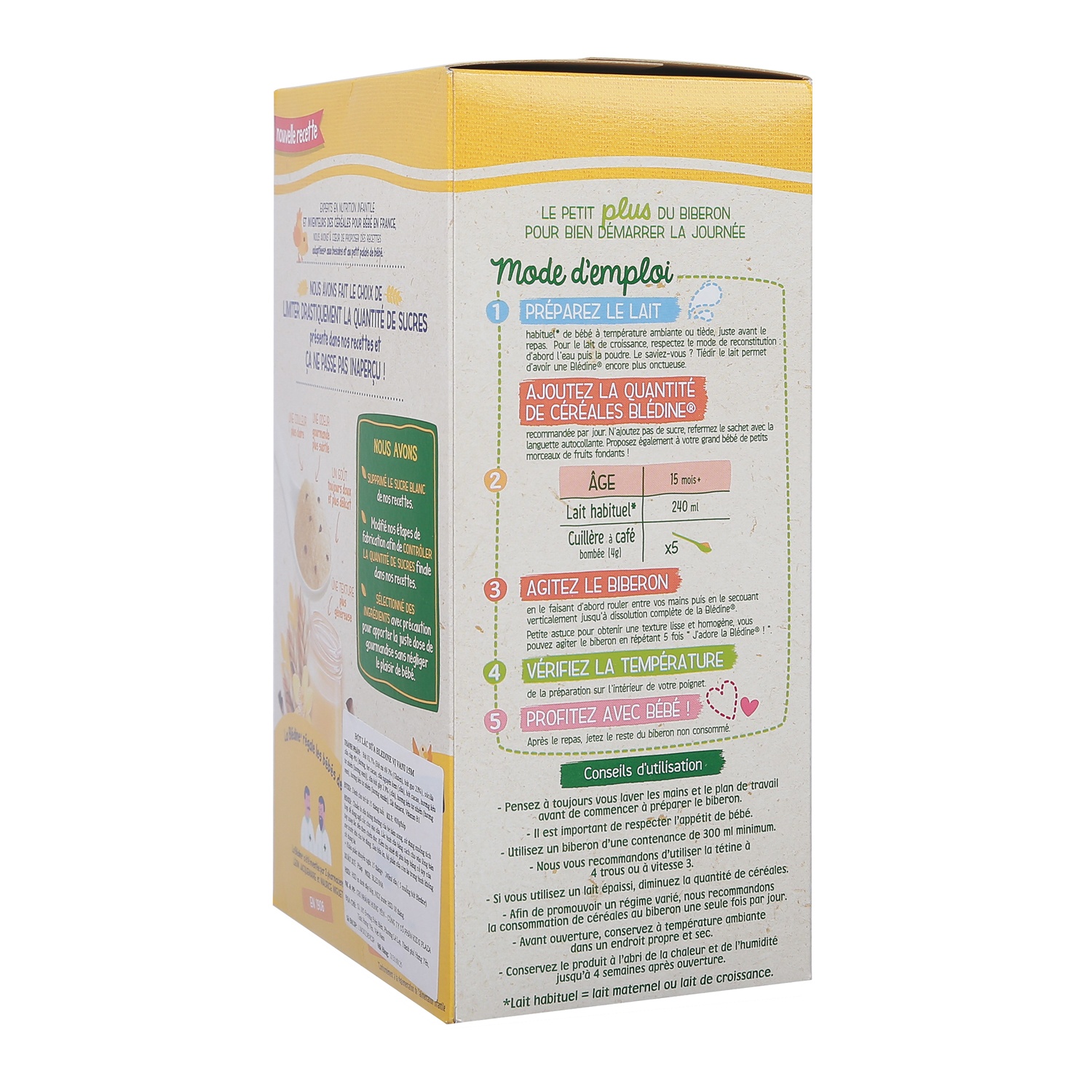 Bột lắc sữa Bledina vị vani 400g dành cho bé từ 15 tháng hình 4