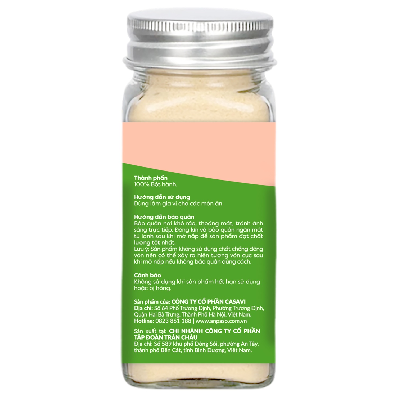 Bột hành cho bé Anpaso 50g hình 2