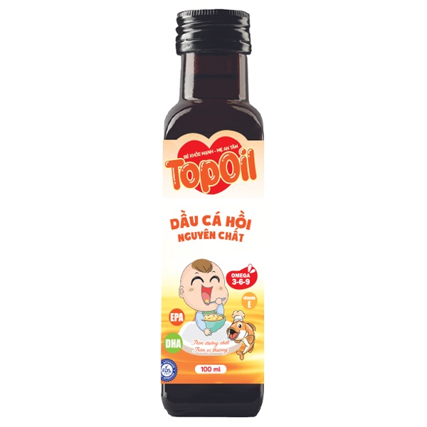 Dầu cá hồi nguyên chất Toppoil 100ml