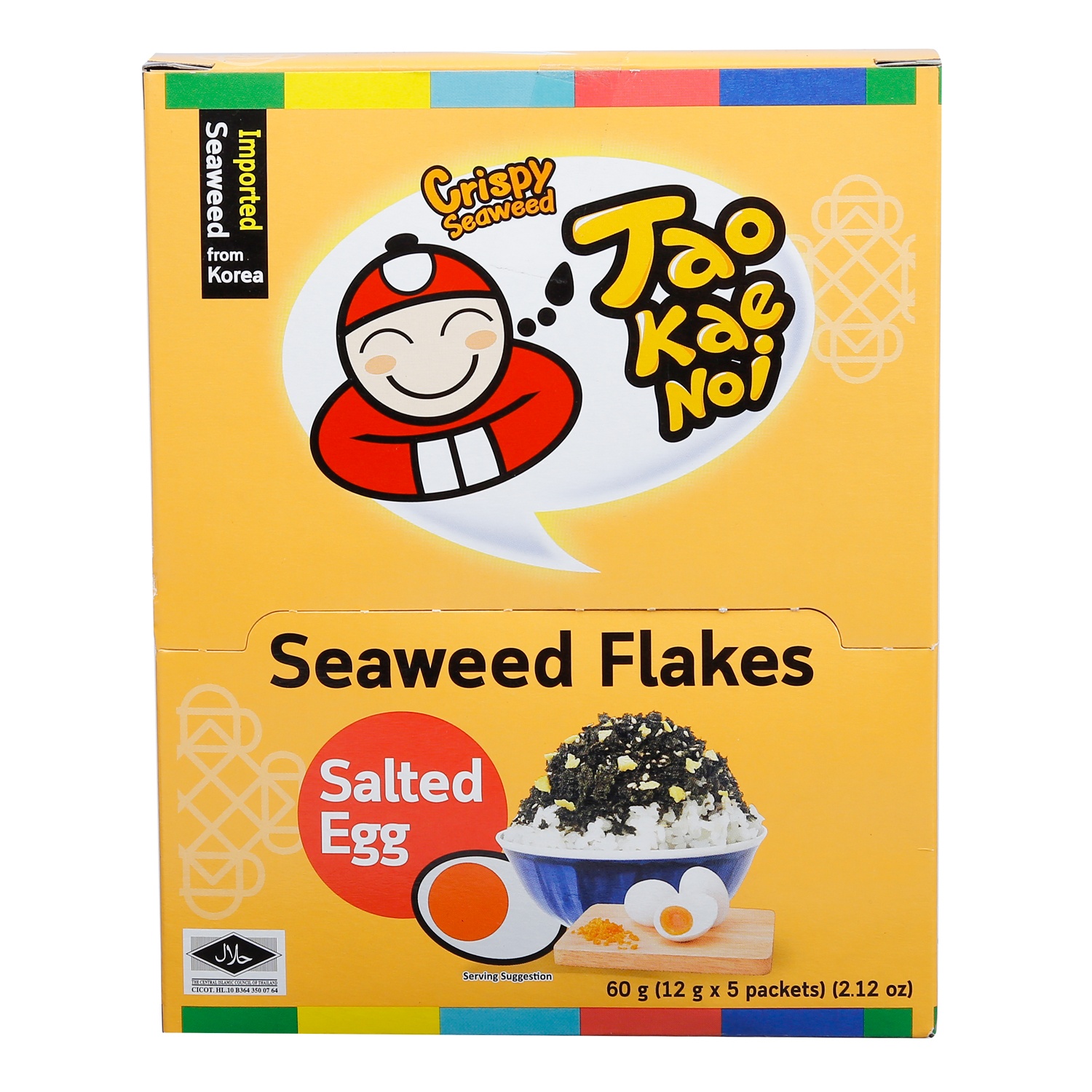 Gia vị rắc cơm Tao Kae Noi rong biển trứng muối 5*12g hình 2